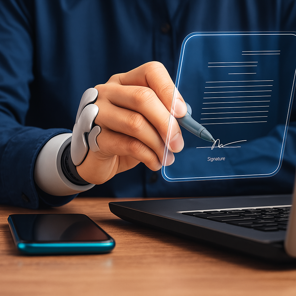 Contractopmaak door een digitale medewerker